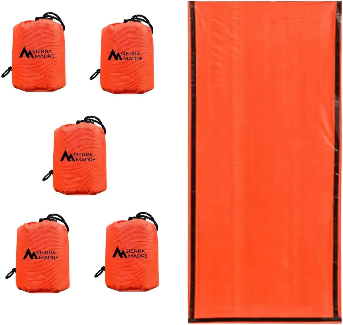 Emergency Sleeping Bag Ultralight Waterproof Mylar Thermal Bivy Sack for Hiking Survival Kit
Emergency Sleeping Bag Ultralight Waterproof Mylar Thermal Bivy Sack for Hiking Survival Kit