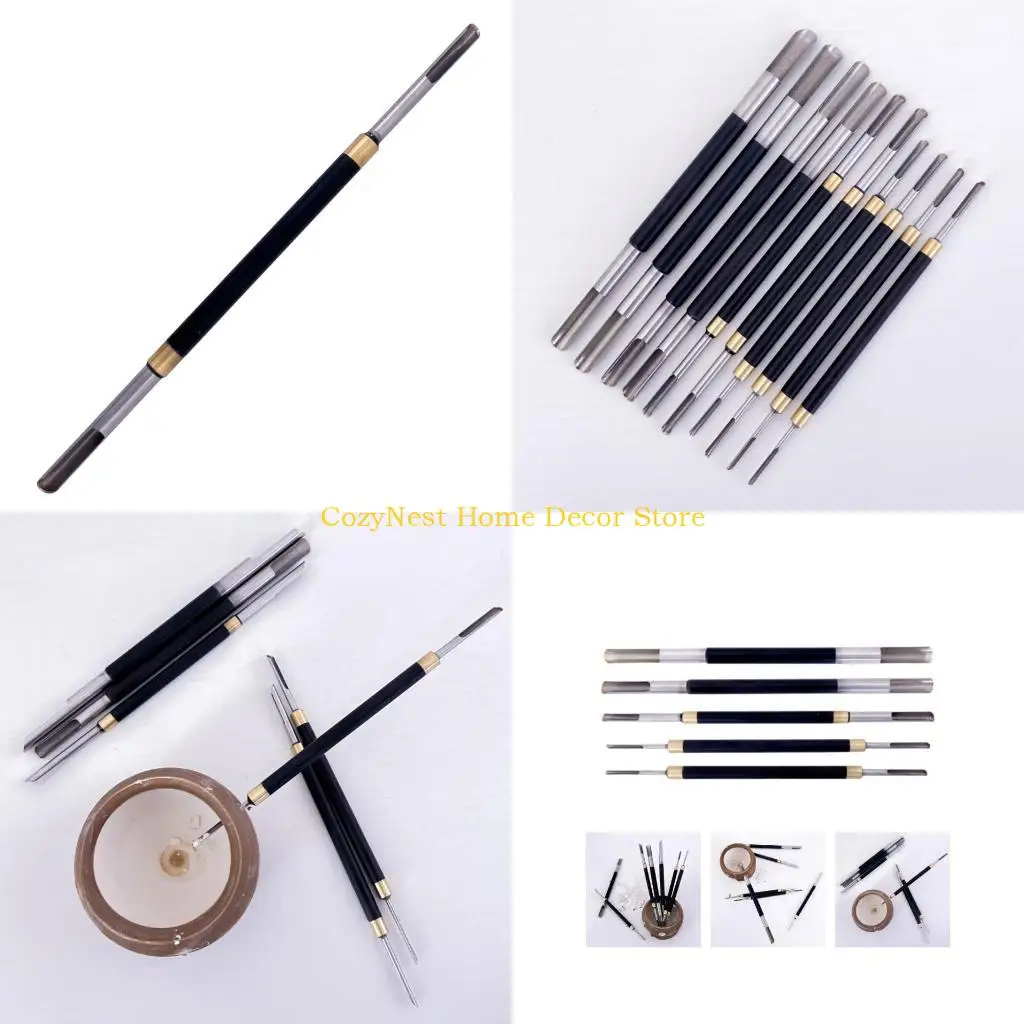 92MF 5 шт. Дырокол с двойной головкой для резьбы по керамике, инструмент для резьбы по керамической глине
92MF 5 шт. Дырокол с двойной головкой для резьбы по керамике, инструмент для резьбы по керамической глине