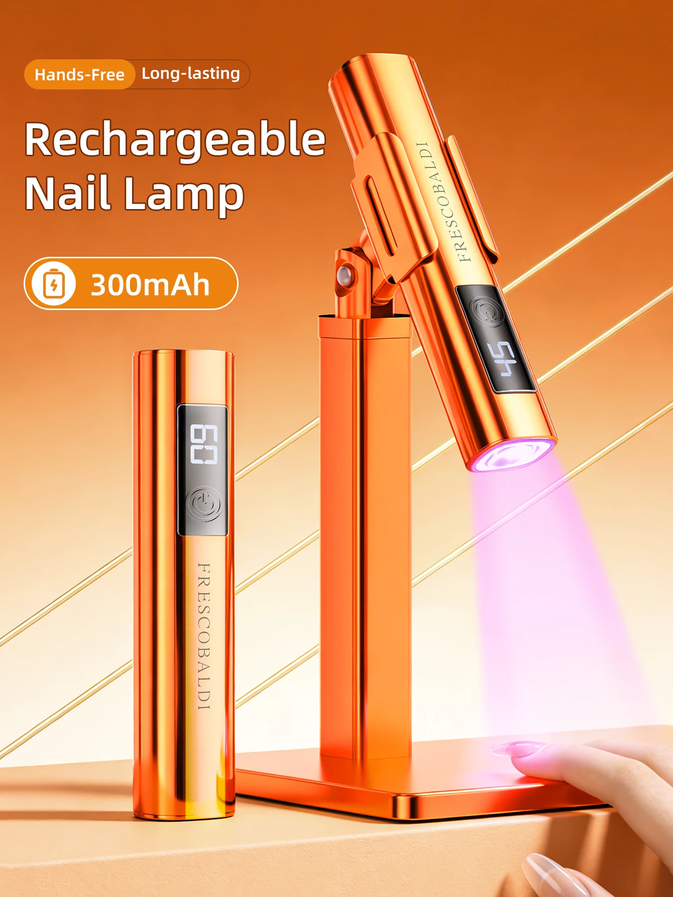 Orange Nail Art Handheld Display Nail Lamp, Rechargeable Quick-Dry Mini Nail Lamp, UV Gel Light, Portable LED Nail
Orange Nail Art Handheld Display Nail Lamp, Rechargeable Quick-Dry Mini Nail Lamp, UV Gel Light, Portable LED Nail