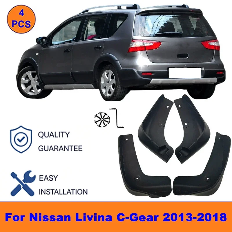 4Pcs Mud Flaps For Nissan Livina C-Gear 2013-2018-Splash Guards Front&Rear Wheel Fender Mudguards Car Exterior Protection Parts
4Pcs Mud Flaps For Nissan Livina C-Gear 2013-2018-Splash Guards Front&Rear Wheel Fender Mudguards Car Exterior Protection Parts