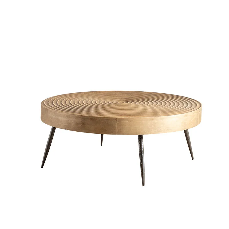 wabi-sabi wind wrought iron solid wood corner round coffee table of the homestay,disassembly and assembly
wabi-sabi wind wrought iron solid wood corner round coffee table of the homestay,disassembly and assembly