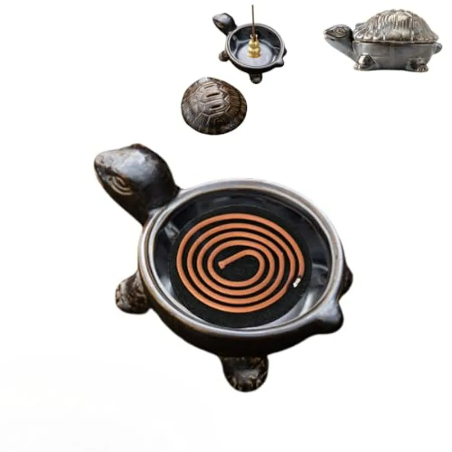 Ceramic Incense Burner, Multi-Functional Incense Burner Holder for Incense Sticks, Coil Incense and Cones, Perfect Home Decor
Ceramic Incense Burner, Multi-Functional Incense Burner Holder for Incense Sticks, Coil Incense and Cones, Perfect Home Decor