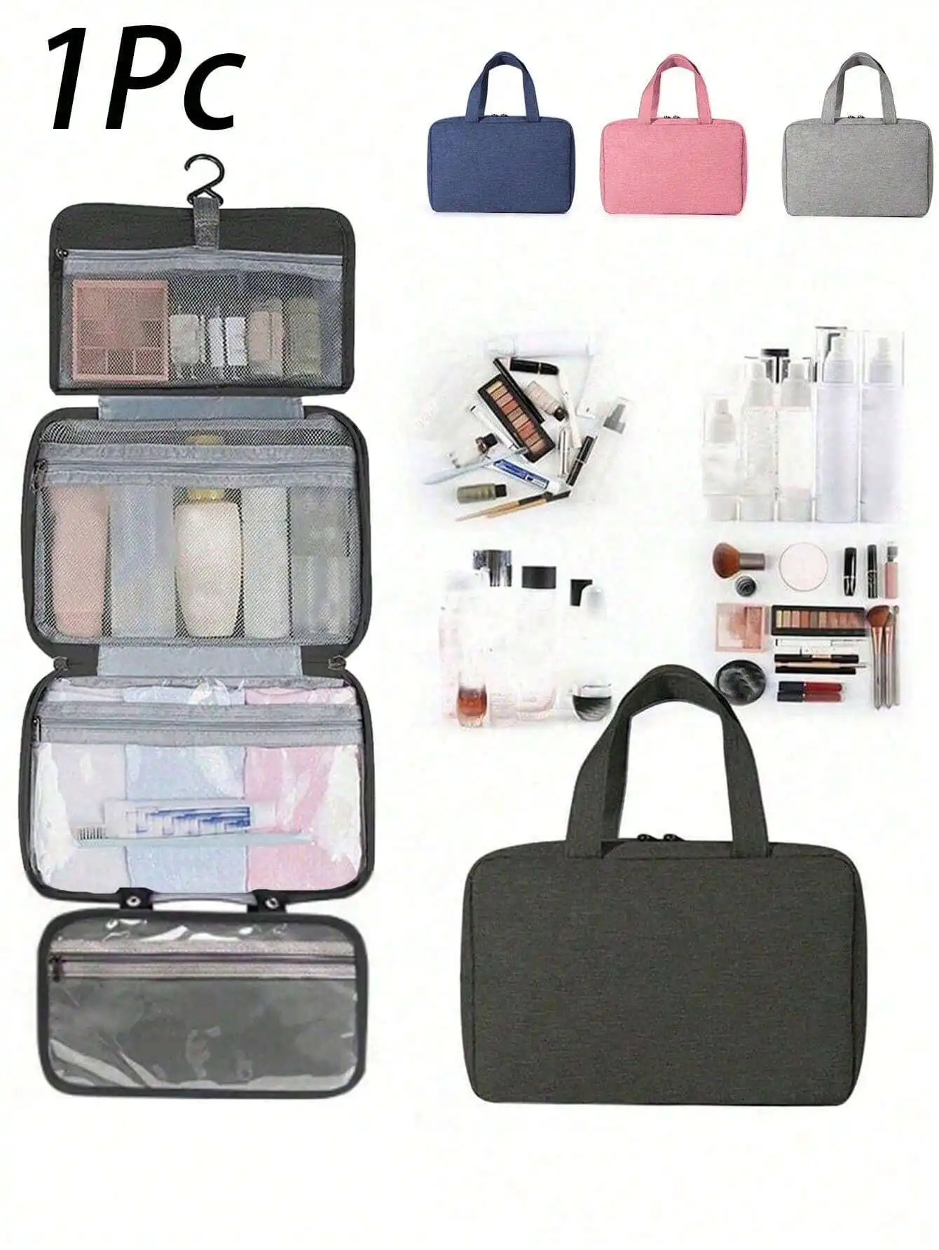 Large Hanging Hook Toiletry Bag Waterproof Folding Handbag Travel Makeup Cosmetic Bag Large Capacity Cosmetic Travel Bag With
Large Hanging Hook Toiletry Bag Waterproof Folding Handbag Travel Makeup Cosmetic Bag Large Capacity Cosmetic Travel Bag With