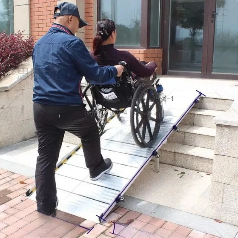 Aluminum Alloy Folding Wheelchair Ramp Portable Barrier Free Mobile Stair Climbing Pedal Board
Aluminum Alloy Folding Wheelchair Ramp Portable Barrier Free Mobile Stair Climbing Pedal Board