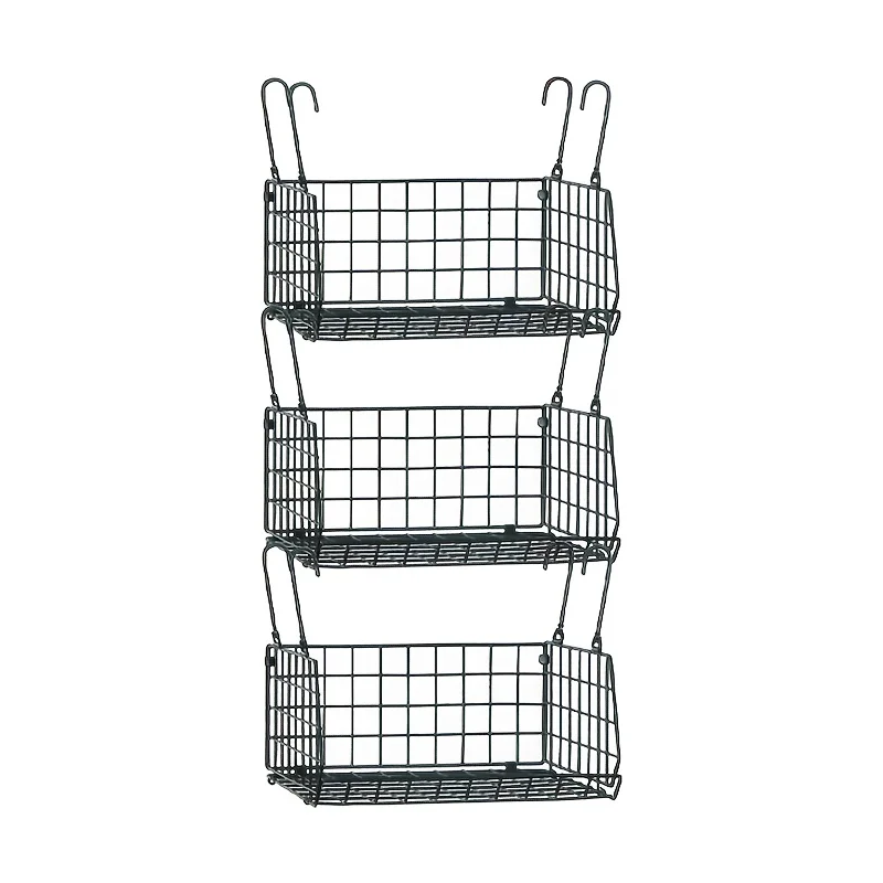 3-Tier Hanging Organizer:Foldable Wire Shelf Laundry Room Organizer with 360°Rotating Hooks Space Snack Storage Rack
3-Tier Hanging Organizer:Foldable Wire Shelf Laundry Room Organizer with 360°Rotating Hooks Space Snack Storage Rack