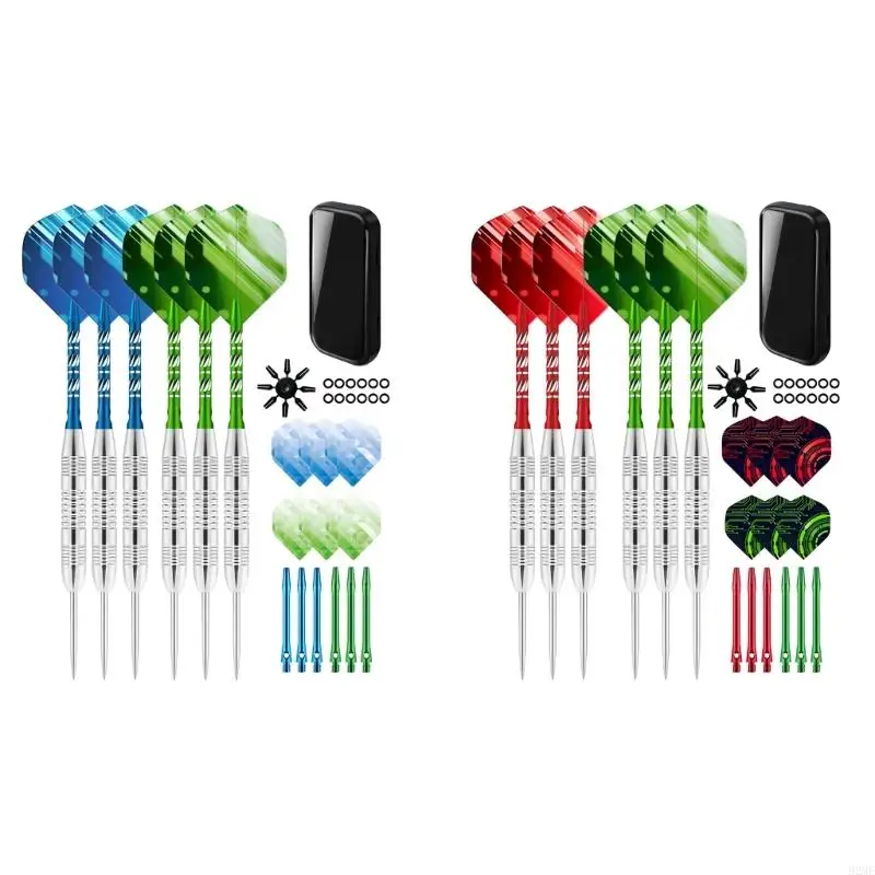92ME 6Pcs/pack 23g Steel Tip Darts Sets Standard PET Flight, Aluminum Darts Shafts Dueable Tip with Storage Box for Beginners
92ME 6Pcs/pack 23g Steel Tip Darts Sets Standard PET Flight, Aluminum Darts Shafts Dueable Tip with Storage Box for Beginners