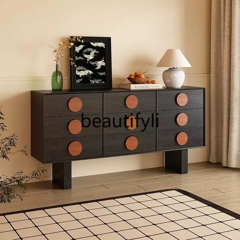 Nine chest cabinets Nordic solid wood storage, Japanese medieval dining edge, living room bedroom storage six chest cabinets
Nine chest cabinets Nordic solid wood storage, Japanese medieval dining edge, living room bedroom storage six chest cabinets