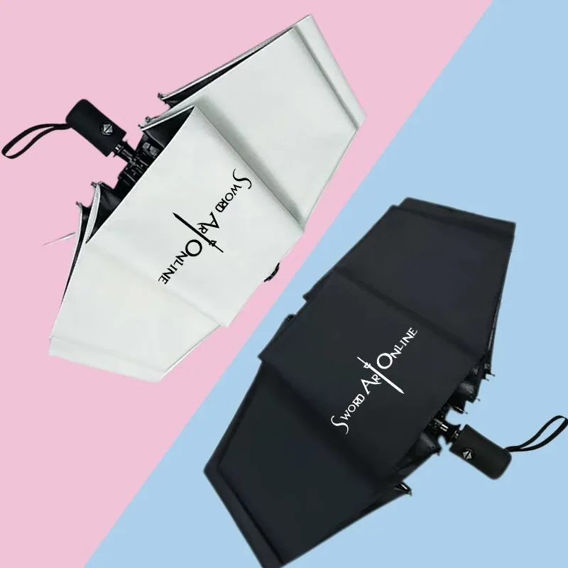 Мастера меча онлайн Черно-белый, Sword Art Online, популярный, аниме, ветрозащитный, сильная защита от ультрафиолета, компактный зонт с автоматическим дождевым путешествием для женщин и мужчин
Мастера меча онлайн Черно-белый, Sword Art Online, популярный, аниме, ветрозащитный, сильная защита от ультрафиолета, компактный зонт с автоматическим дождевым путешествием для женщин и мужчин