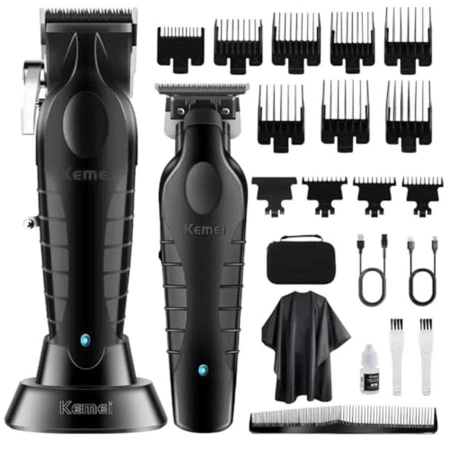 Hair Clipper and Trimmer Set Professional Cordless Hair Clipper for Men Electric Beard Trimmers Barber Hair Cuttings Kit, T Bla
Hair Clipper and Trimmer Set Professional Cordless Hair Clipper for Men Electric Beard Trimmers Barber Hair Cuttings Kit, T Bla