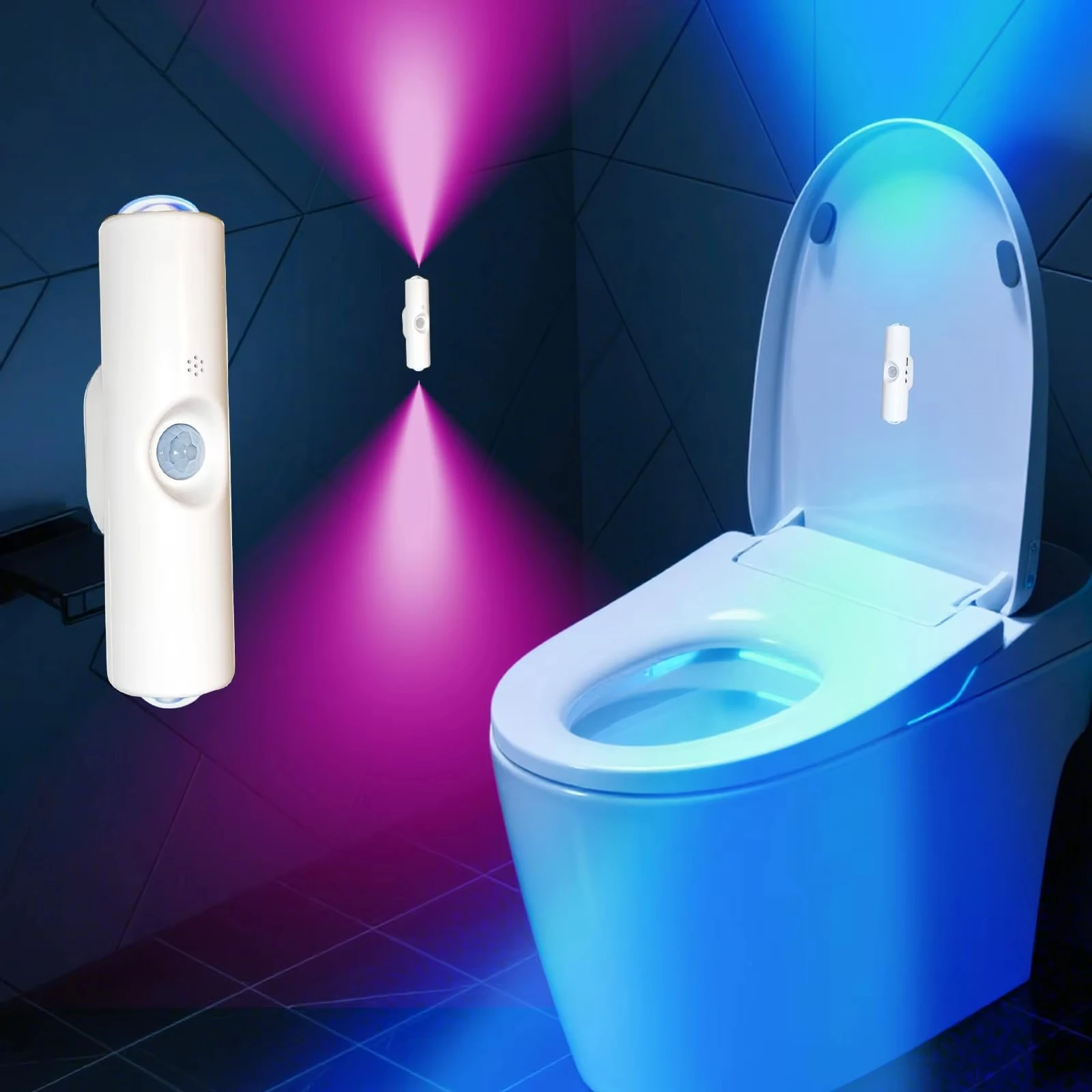Motion Sensor Night Light 7 Color Change LED Wireless Wall Lamp Magnetic Rechargeable Spotlight for Bathroom Bedroom Living Room
Motion Sensor Night Light 7 Color Change LED Wireless Wall Lamp Magnetic Rechargeable Spotlight for Bathroom Bedroom Living Room