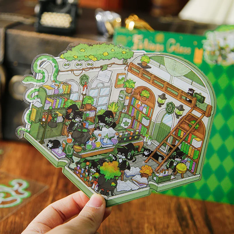 Creative Design Magic Cat Scene Sticker for Kids Mini Cute Cartoon Kitten Landscaping Sticker DIY Decor 3D Stacking Sticker
Creative Design Magic Cat Scene Sticker for Kids Mini Cute Cartoon Kitten Landscaping Sticker DIY Decor 3D Stacking Sticker