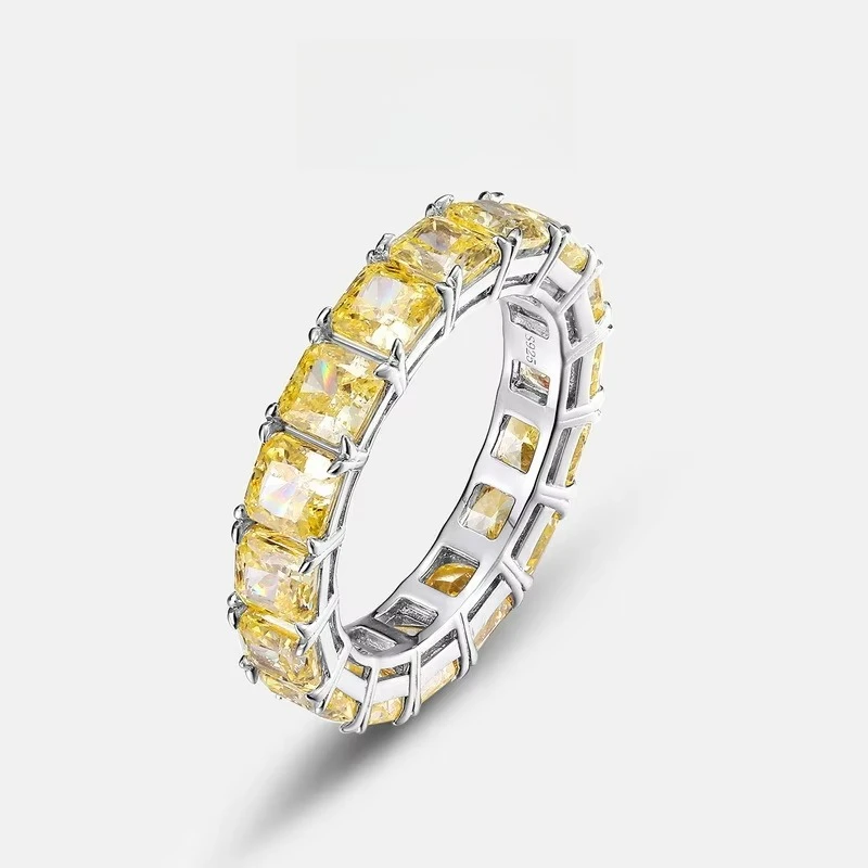 Goose Yellow High Carbon Diamond Ring S925 Silver Plated 18K Gold PT950 Platinum
Goose Yellow High Carbon Diamond Ring S925 Silver Plated 18K Gold PT950 Platinum