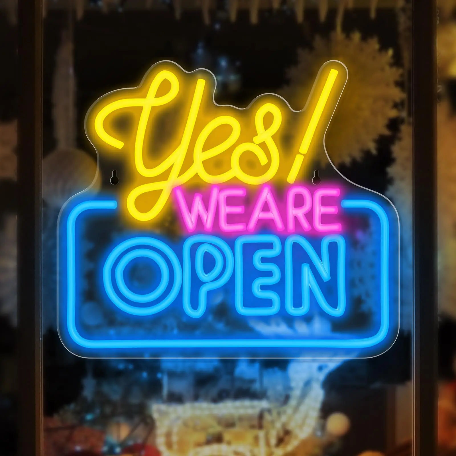 Yes We are Open Neon Sign for Wall Decor,Led Neon Light Signs USB Powered Light Up Sign For Store Restaurant Bar Party Decor
Yes We are Open Neon Sign for Wall Decor,Led Neon Light Signs USB Powered Light Up Sign For Store Restaurant Bar Party Decor
