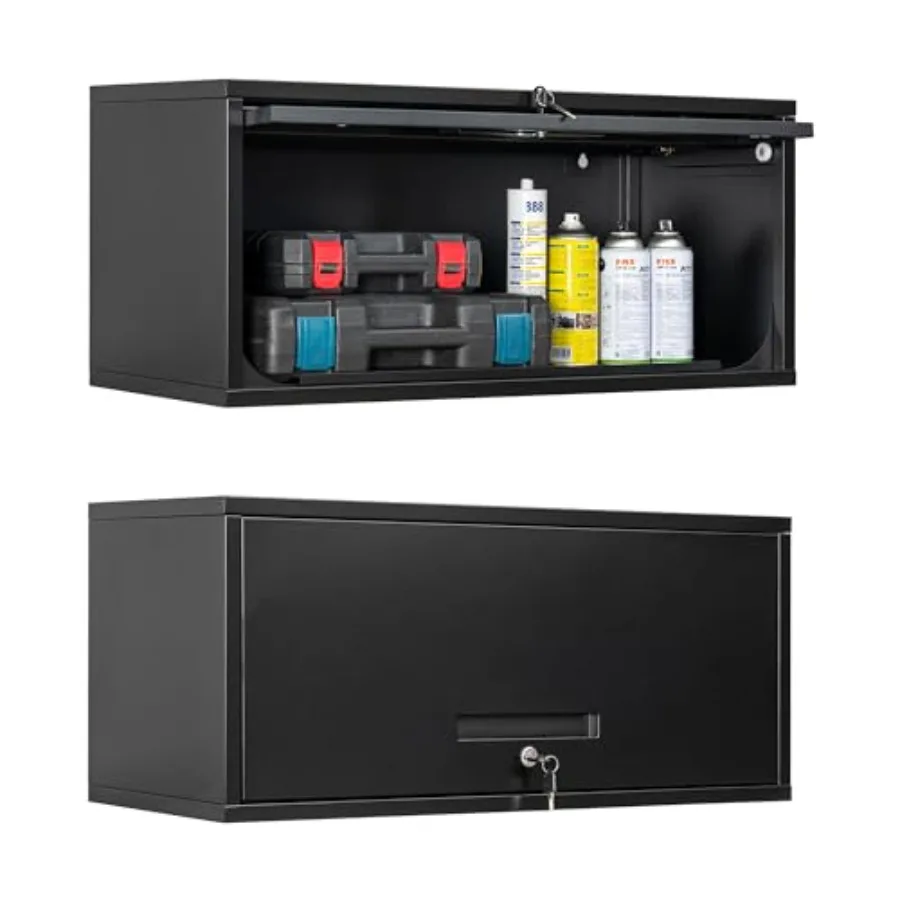 Metal Garage Cabinet with Doors, Wall Mounted Storage Cabinet, Floating Tool Cabinet for Basement, Kitchen, Warehouse,13.7" H
Metal Garage Cabinet with Doors, Wall Mounted Storage Cabinet, Floating Tool Cabinet for Basement, Kitchen, Warehouse,13.7" H