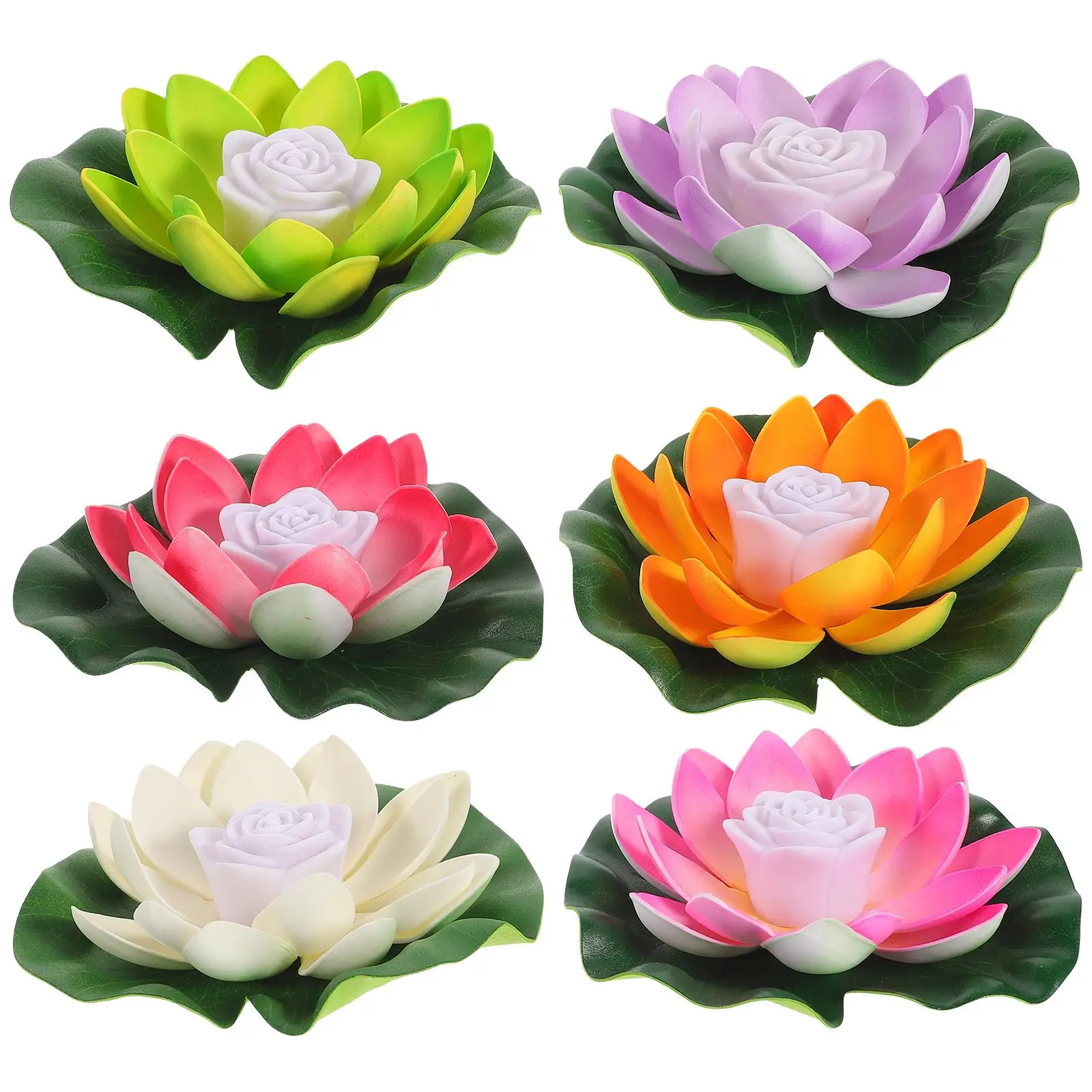 6 Pcs Lotus Lamp Floating LED Praying Lights Eco Friendly Water Decorative Wishing Light Garden Pond Supplies Stylish Novel
6 Pcs Lotus Lamp Floating LED Praying Lights Eco Friendly Water Decorative Wishing Light Garden Pond Supplies Stylish Novel