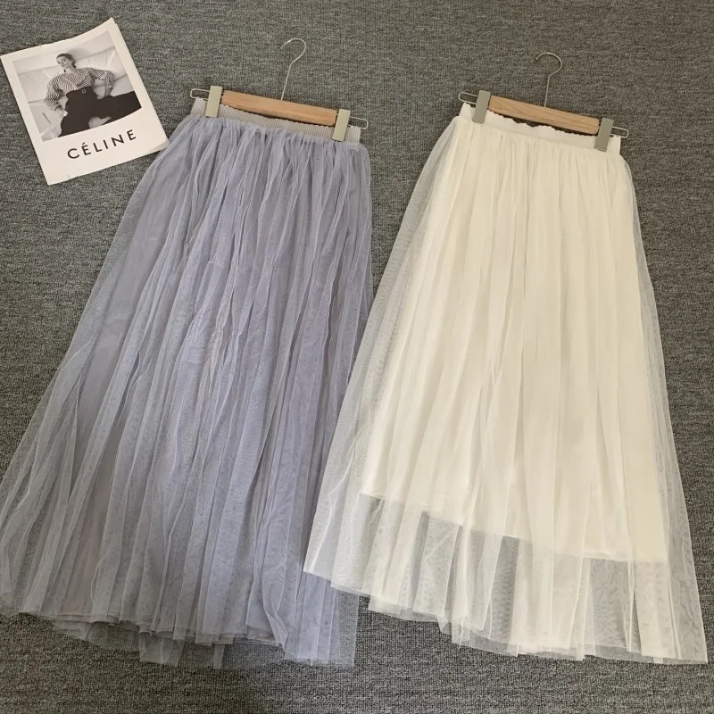 High Waist Knee-Length A-Line Skirt Summer New Style Polyester Fiber Mesh Skirt Slimming Effect Half Body Skirt
High Waist Knee-Length A-Line Skirt Summer New Style Polyester Fiber Mesh Skirt Slimming Effect Half Body Skirt