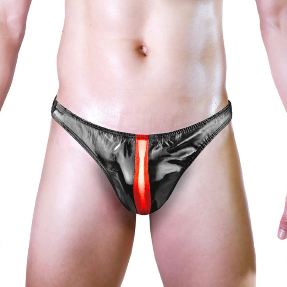 Men Sexy Faux Leather Briefs Lingerie Low Rise Thong G-String T-Back Bikini Underwear Underpants Clubwear Night Party Dancewear
Men Sexy Faux Leather Briefs Lingerie Low Rise Thong G-String T-Back Bikini Underwear Underpants Clubwear Night Party Dancewear