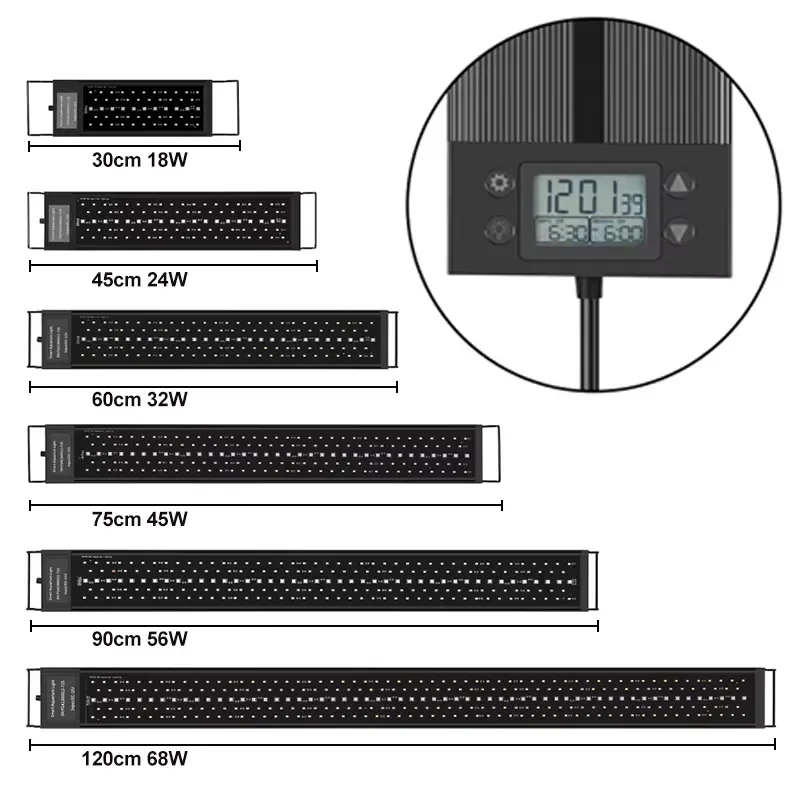 SIROKA 30-120cm IP68 Intelligent Touch Control Aluminum Fish Tank Light LED WRGB Aquarium Lights for Freshwater with Sunrise
SIROKA 30-120cm IP68 Intelligent Touch Control Aluminum Fish Tank Light LED WRGB Aquarium Lights for Freshwater with Sunrise