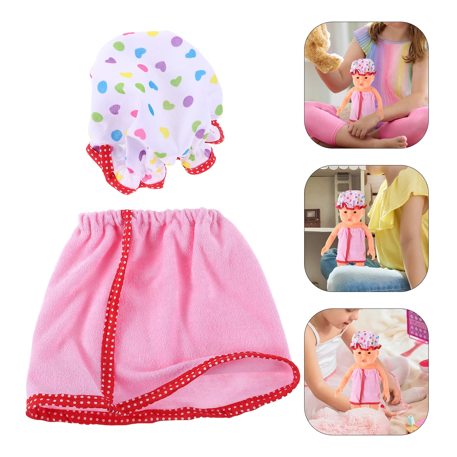 2pcs 18 Bathrobe With Hat Sleeping Spa Outfit Wardrobe Accessories Playtime Costume Clothes For Plushies Clothes
2pcs 18 Bathrobe With Hat Sleeping Spa Outfit Wardrobe Accessories Playtime Costume Clothes For Plushies Clothes