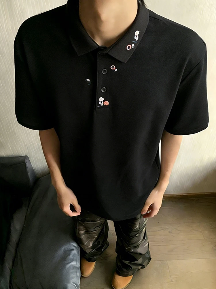Black American Style Short Sleeve Shirt Men's Summer High-End Feeling Embroidery T-Shirt Turn-down Collar Heavyweight Ha...
Black American Style Short Sleeve Shirt Men's Summer High-End Feeling Embroidery T-Shirt Turn-down Collar Heavyweight Ha...