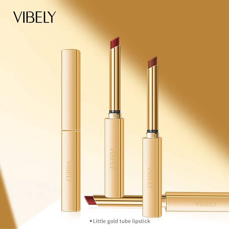 Luxury Small Gold Bar Lip Stick Waterproof Long Lasting Cruelty Free Vegan Velvet Matte Lipstick
Luxury Small Gold Bar Lip Stick Waterproof Long Lasting Cruelty Free Vegan Velvet Matte Lipstick