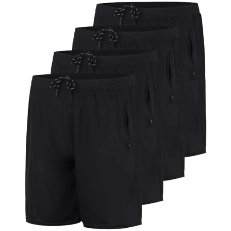Real Essentials 4 Pack: Men's Mesh 7" Athletic Zipper Shorts Workout Gym Running Basketball Big and Tall Available
Real Essentials 4 Pack: Men's Mesh 7" Athletic Zipper Shorts Workout Gym Running Basketball Big and Tall Available