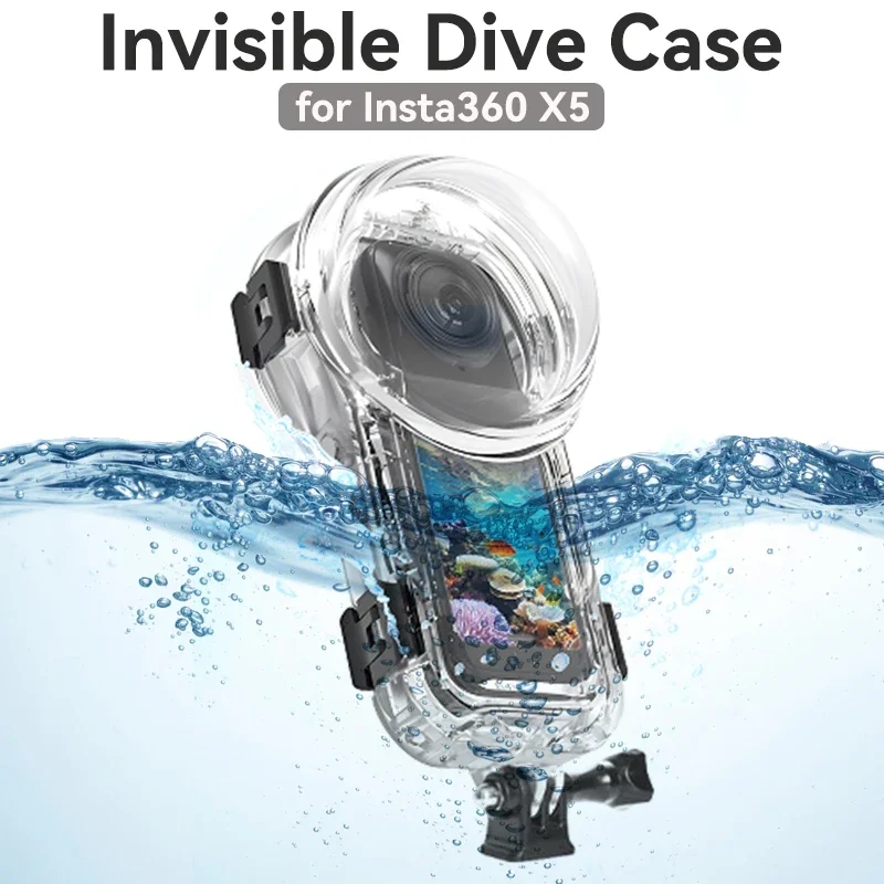 60M Dive Case for Insta 360 X5 Waterproof Housing Cover for Insta360 X5 Invisible Diving Case Underwater Dive Shell Accessories
60M Dive Case for Insta 360 X5 Waterproof Housing Cover for Insta360 X5 Invisible Diving Case Underwater Dive Shell Accessories