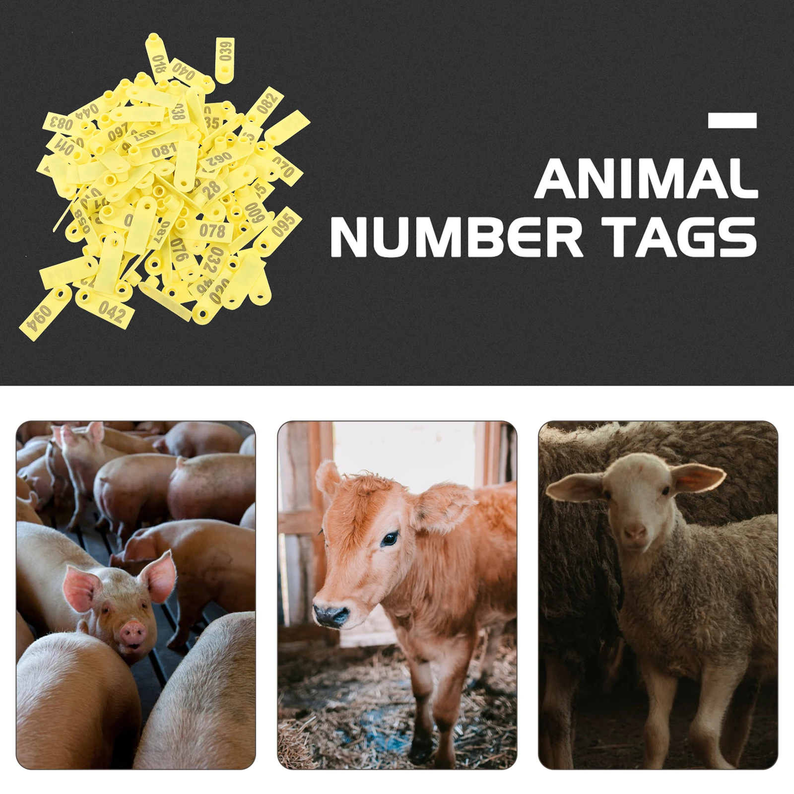 100pcs Ear Tags with Print Animal Identification for Cattle Goat Livestock ID Durable Environmentally Friendly for Sheep
100pcs Ear Tags with Print Animal Identification for Cattle Goat Livestock ID Durable Environmentally Friendly for Sheep