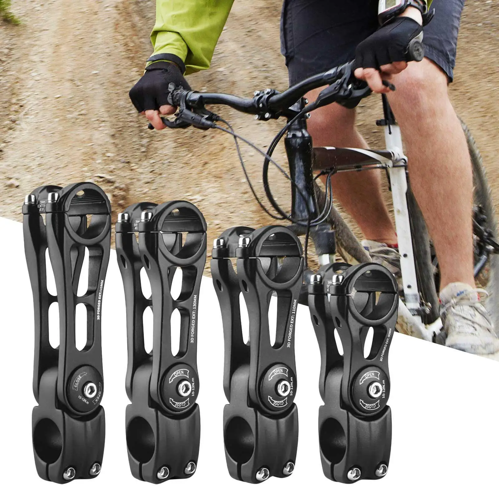 Bike Stem 31.8mm Mountain Bike Handlebar Stem Aluminum Alloy Extender 90 110 130 145mm Bicycle Stem Cycling Accessory
Bike Stem 31.8mm Mountain Bike Handlebar Stem Aluminum Alloy Extender 90 110 130 145mm Bicycle Stem Cycling Accessory