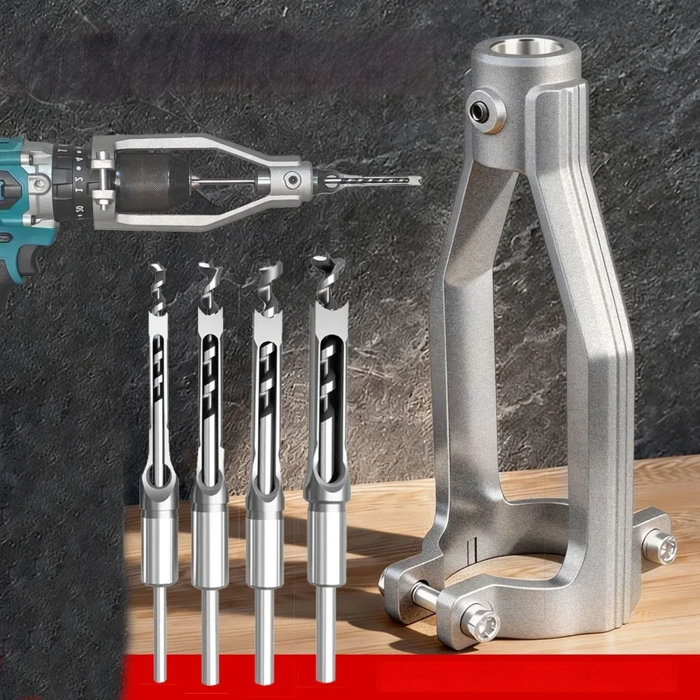 Woodworking Square Hole Drill Bit Set Drilling Holder Mortising Chisel Drill For Fast Square Hole Drilling Tasks
Woodworking Square Hole Drill Bit Set Drilling Holder Mortising Chisel Drill For Fast Square Hole Drilling Tasks