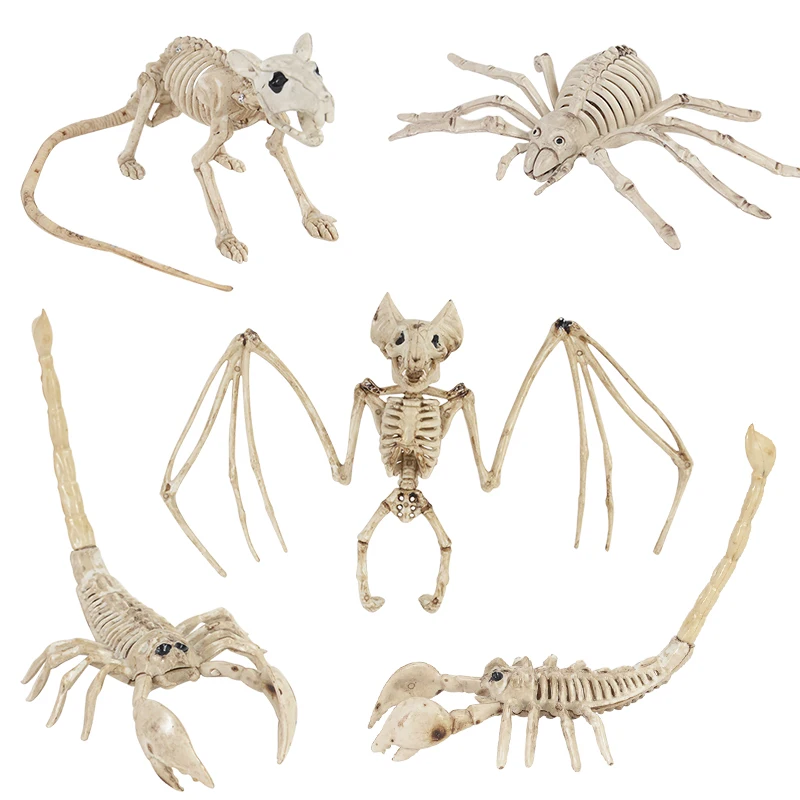 Halloween Decorations Animal Movable Skeleton Fake Bats Mouse Spider Bones Halloween Party Bar Haunted House Horror Decor Props
Halloween Decorations Animal Movable Skeleton Fake Bats Mouse Spider Bones Halloween Party Bar Haunted House Horror Decor Props