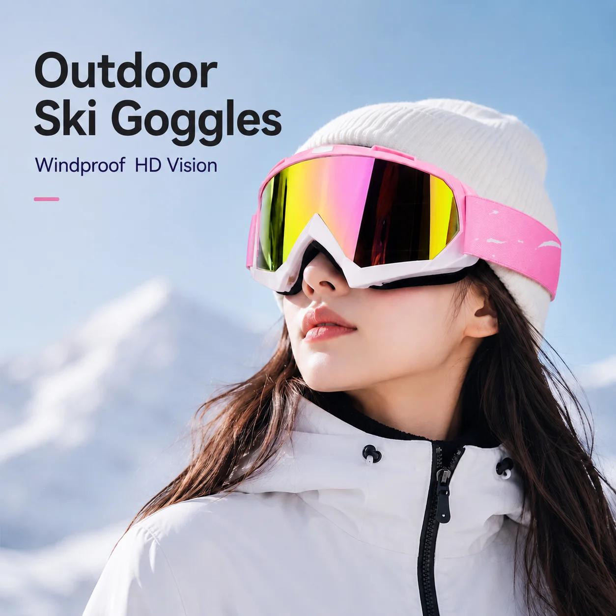 Colorful coated monolithic breathable ski goggles, high-definition vision, comfortable windproof for snowmobile and off-road
Colorful coated monolithic breathable ski goggles, high-definition vision, comfortable windproof for snowmobile and off-road