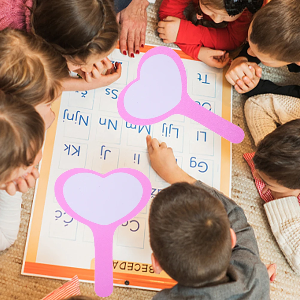 2 Pcs Dry Erase Hearts Scoreboard Blank Single Sided Classroom Voting Paddles Student
2 Pcs Dry Erase Hearts Scoreboard Blank Single Sided Classroom Voting Paddles Student