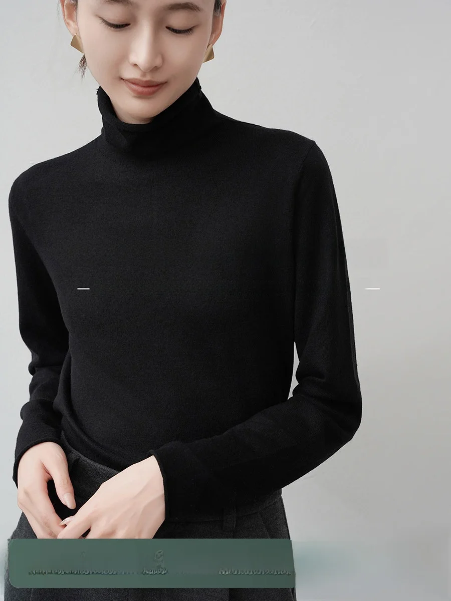 XALI Bla High Collar Women's Slim Fit Knitted Base irt Spring Autumn Thin Sle Overhead Long Sve Commute Faion
XALI Bla High Collar Women's Slim Fit Knitted Base irt Spring Autumn Thin Sle Overhead Long Sve Commute Faion