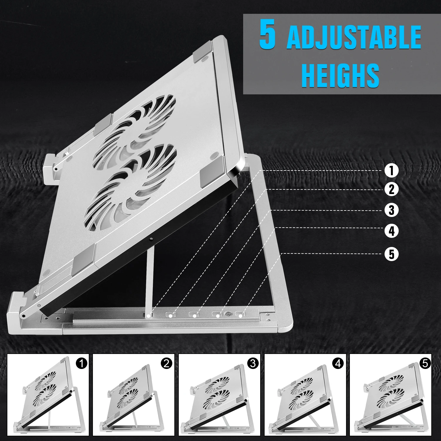 Notebook Cooling Fan Tablet Cooling Fan Holder Folding Bracket Silent Radiator Notebook Stand Table Cooling Pad Accessories
Notebook Cooling Fan Tablet Cooling Fan Holder Folding Bracket Silent Radiator Notebook Stand Table Cooling Pad Accessories