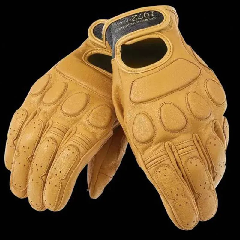 New Retro Gloves Motorcycle Leather Gloves Racing and Cycling Anti Drop Breathable Full Leather Gloves
New Retro Gloves Motorcycle Leather Gloves Racing and Cycling Anti Drop Breathable Full Leather Gloves