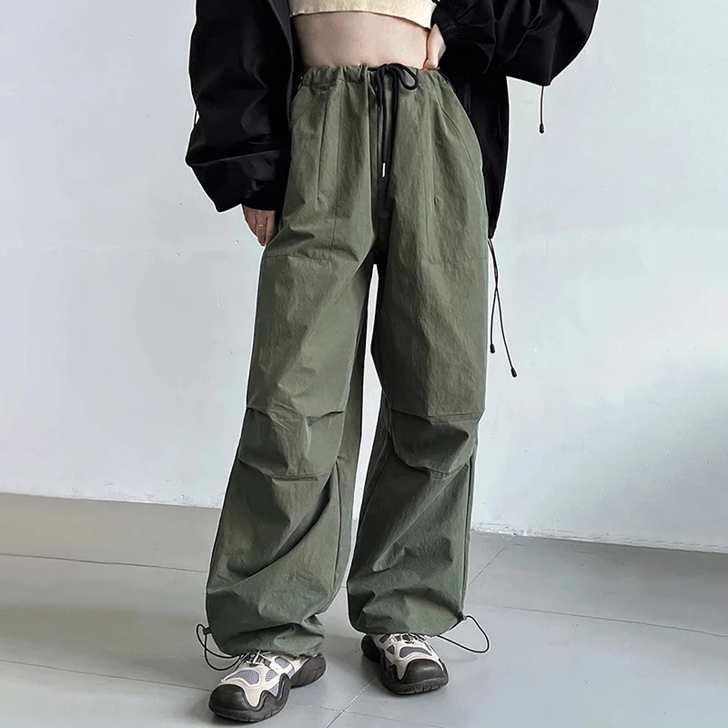 High-waist Drawstring Green Long Wide-leg Pants New Loose Trousers Women's Fashionable Spring Women's Pants
High-waist Drawstring Green Long Wide-leg Pants New Loose Trousers Women's Fashionable Spring Women's Pants