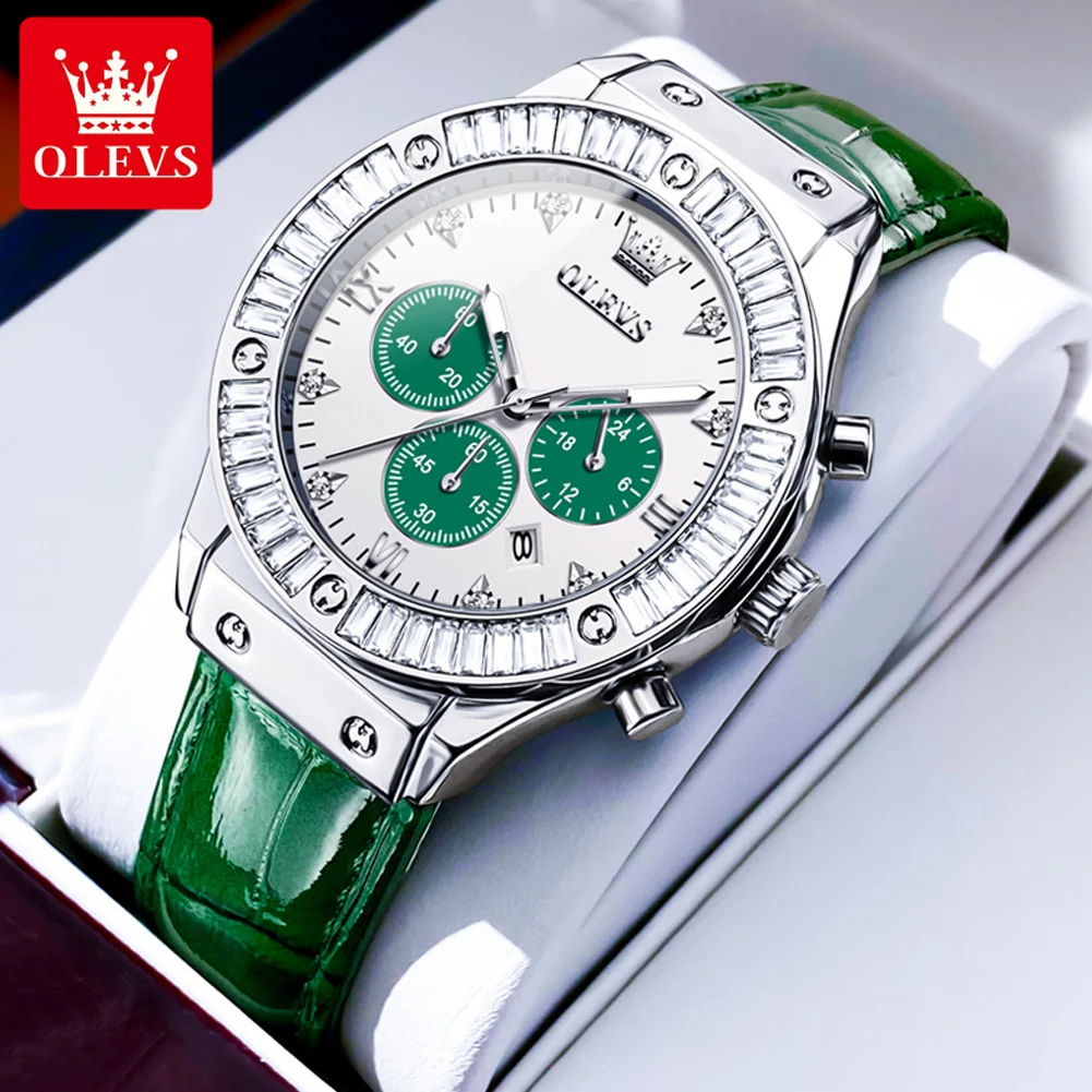 Брендовые часы OLEVS с бриллиантовым кольцом, модные водонепроницаемые светящиеся кварцевые часы, женские часы 9978
Брендовые часы OLEVS с бриллиантовым кольцом, модные водонепроницаемые светящиеся кварцевые часы, женские часы 9978