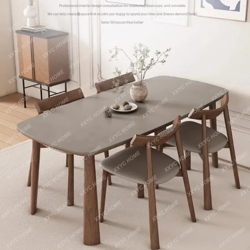 XXSolid Wood Rock Slab Dining Table Modern Simple Household Small Apartment Matte Gray Antique Rock Slab Dining Table
XXSolid Wood Rock Slab Dining Table Modern Simple Household Small Apartment Matte Gray Antique Rock Slab Dining Table