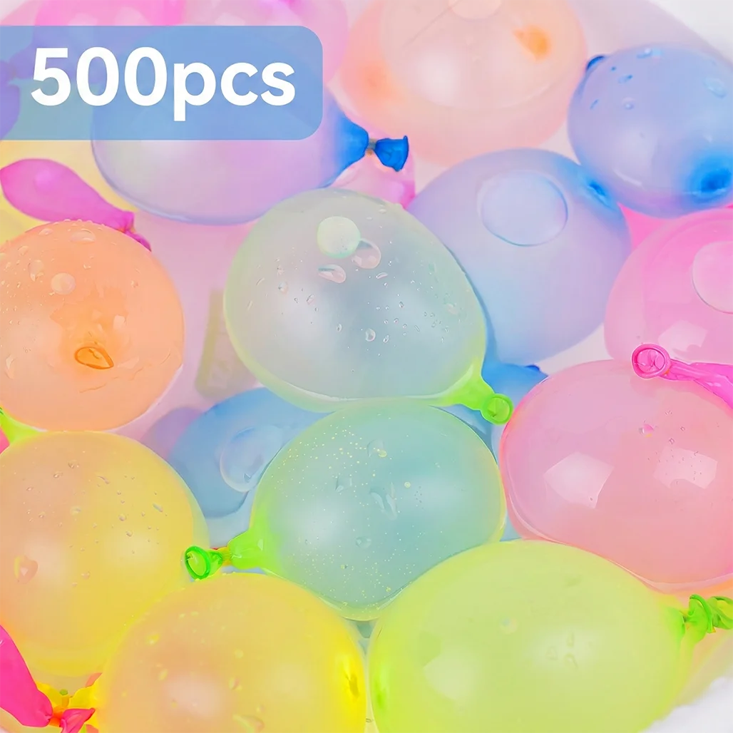 500pcs Rapid Injection Water Balloons Summer Outdoor Water Bombs Auto Fill Splash Balls Pool Party Fight Toys For Kids
500pcs Rapid Injection Water Balloons Summer Outdoor Water Bombs Auto Fill Splash Balls Pool Party Fight Toys For Kids
