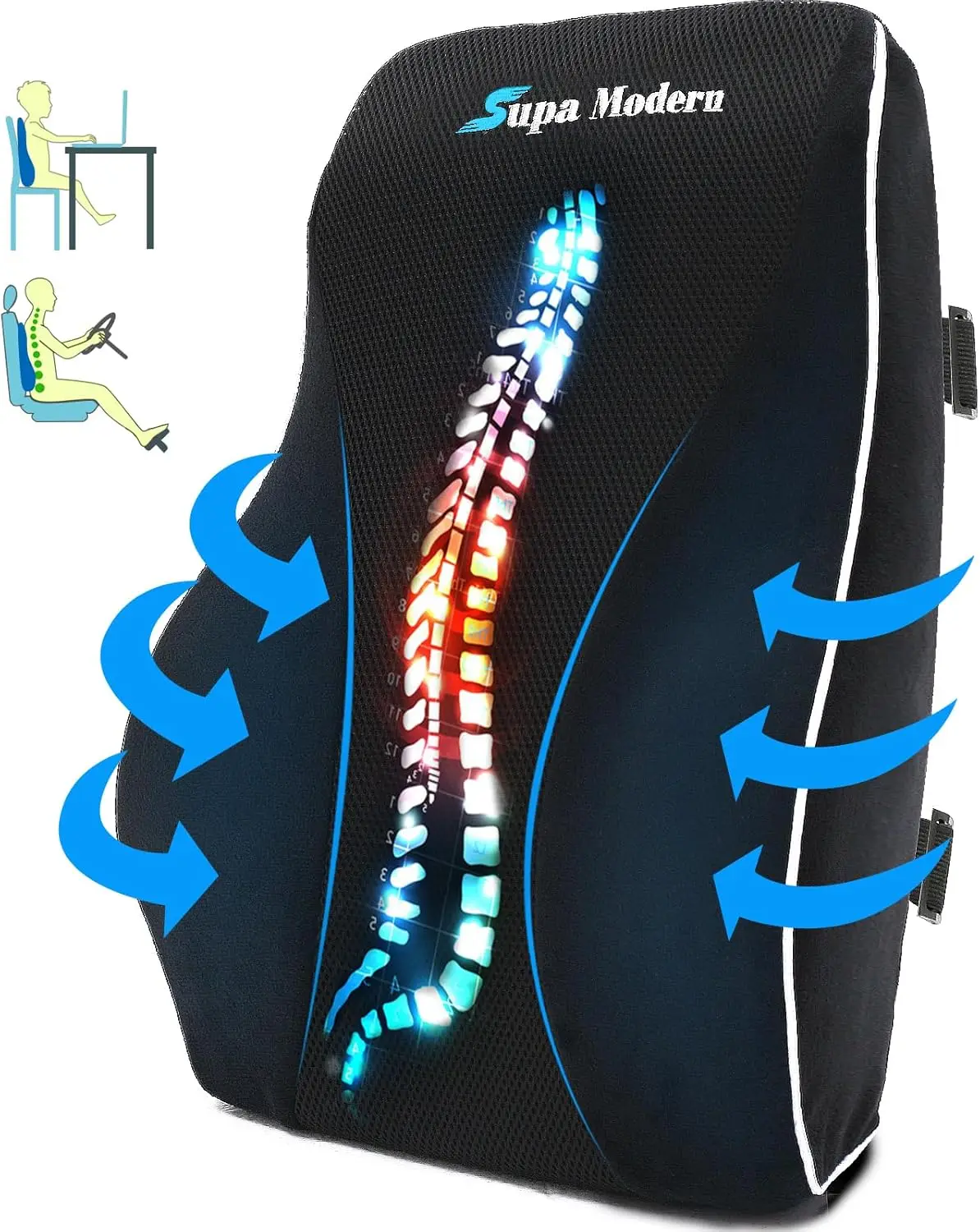 Lumbar Support Pillow For Office Chair And Car Seat Ba Support Memory Foam Ba Cushion For Lower Ba Pain Relief, Lower Ba Pillow
Lumbar Support Pillow For Office Chair And Car Seat Ba Support Memory Foam Ba Cushion For Lower Ba Pain Relief, Lower Ba Pillow
