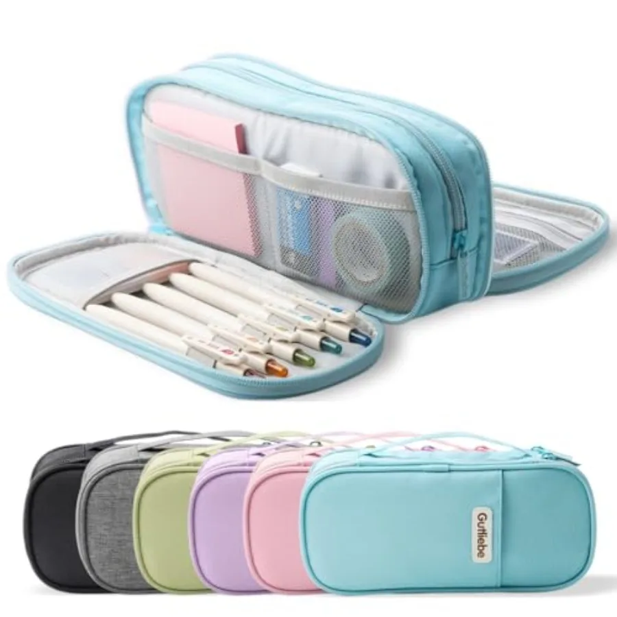 Large Pencil Case, Big Capacity Pencil Pouch with 4 Compartments, Multiple Pockets, Portable Handle Pencil Bag with Zipper, Org
Large Pencil Case, Big Capacity Pencil Pouch with 4 Compartments, Multiple Pockets, Portable Handle Pencil Bag with Zipper, Org