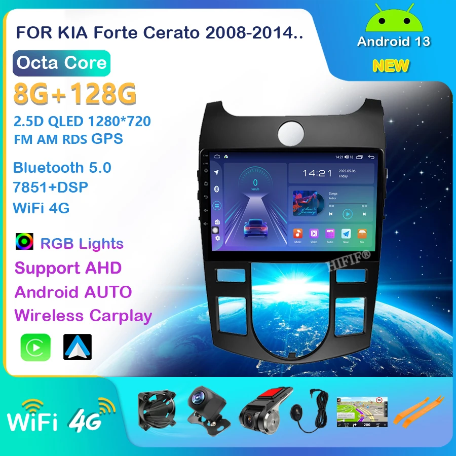 2din Android 13 Auto For KIA Forte Cerato 2008-2014 Navigation GPS Car Radio 9 inch Stereo Video 4G Multimedia Automotive Goods
2din Android 13 Auto For KIA Forte Cerato 2008-2014 Navigation GPS Car Radio 9 inch Stereo Video 4G Multimedia Automotive Goods