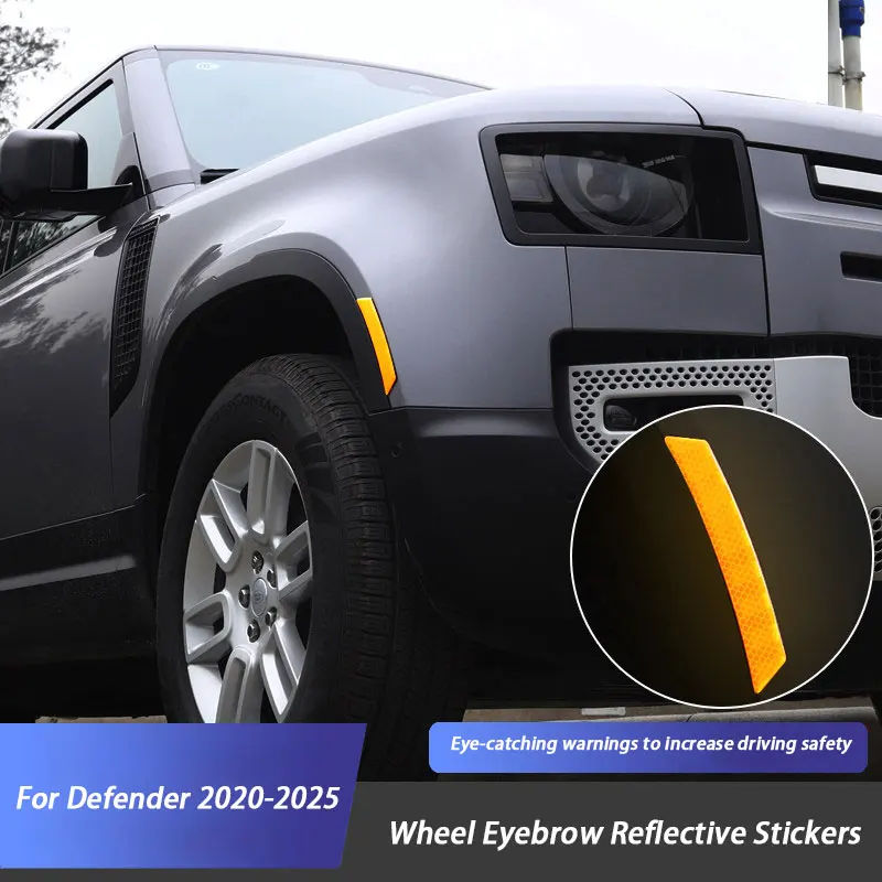 Wheel Eyebrow Reflective Stickers for Land Rover Defender 90 110 130 2020-2025 Car Reflective Stickers
Wheel Eyebrow Reflective Stickers for Land Rover Defender 90 110 130 2020-2025 Car Reflective Stickers