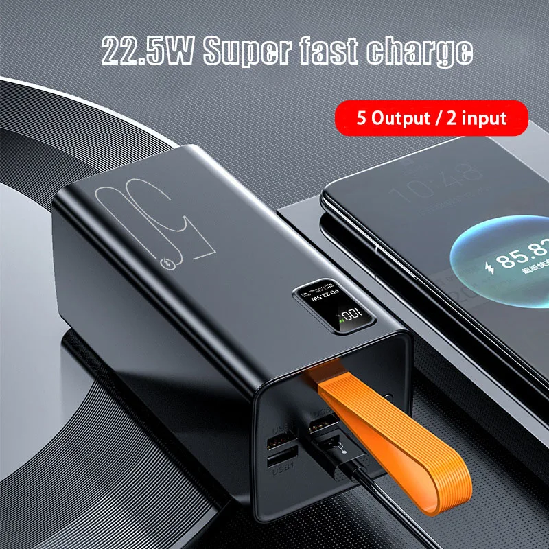 Portable External Battery 50000mAh Large Capacity USB PD20W Fast Charging Mobile External Spare Battery for IPhone Huawei Xiaomi
Portable External Battery 50000mAh Large Capacity USB PD20W Fast Charging Mobile External Spare Battery for IPhone Huawei Xiaomi