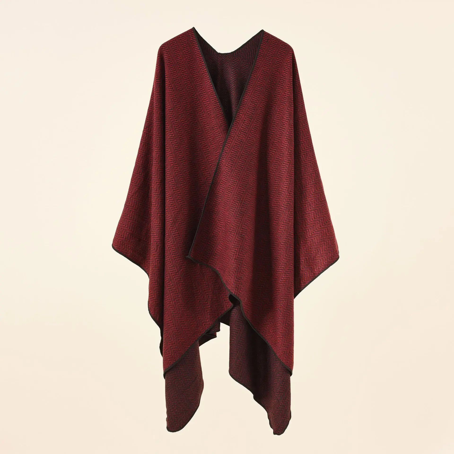 2024 Autumn Winter New Wavy Pattern Cardigan Imitation Cashmere Warm Casual Women Shawl Poncho Capes Lady Coat Red
2024 Autumn Winter New Wavy Pattern Cardigan Imitation Cashmere Warm Casual Women Shawl Poncho Capes Lady Coat Red