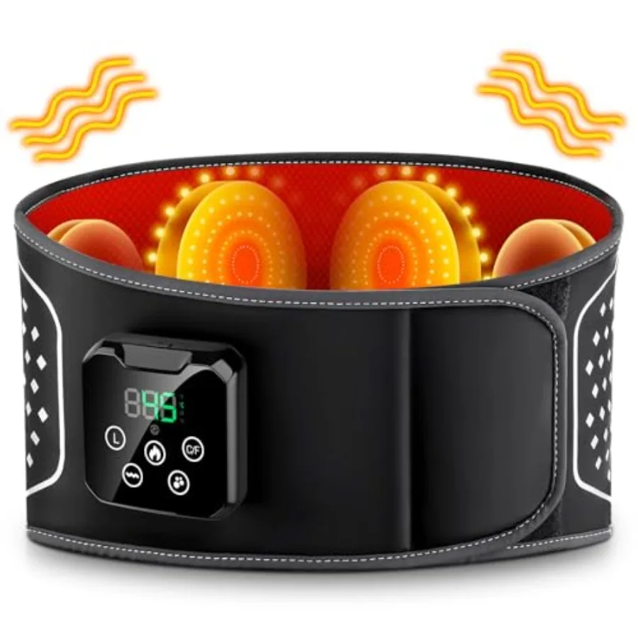 Беспроводная электрическая грелка с массажем для облегчения нижней части спины: 3 режима вибрации, 4 регулируемых уровня нагрева, 4000 мАч, зарядка
Беспроводная электрическая грелка с массажем для облегчения нижней части спины: 3 режима вибрации, 4 регулируемых уровня нагрева, 4000 мАч, зарядка