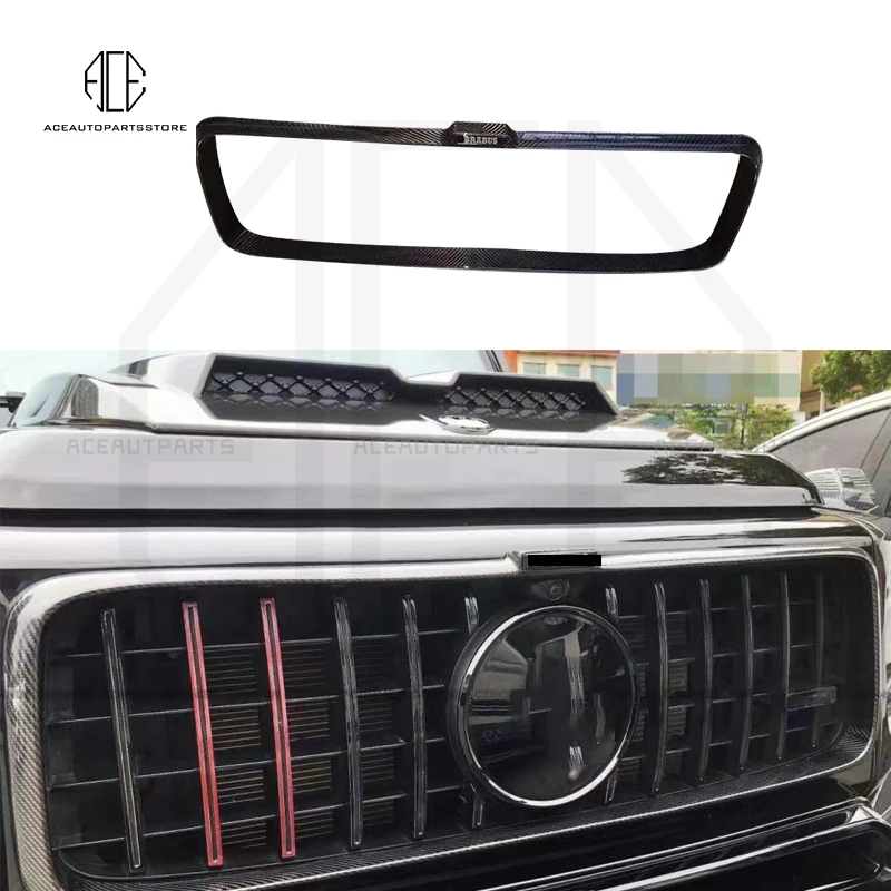 Dry Full Carbon Fiber Front Grille Frame Trim For Mercedes Benz G Class W463A W464 G63 G500 W464 G63 B900 Grille Frame AMG 2019+ 
Dry Full Carbon Fiber Front Grille Frame Trim For Mercedes Benz G Class W463A W464 G63 G500 W464 G63 B900 Grille Frame AMG 2019+