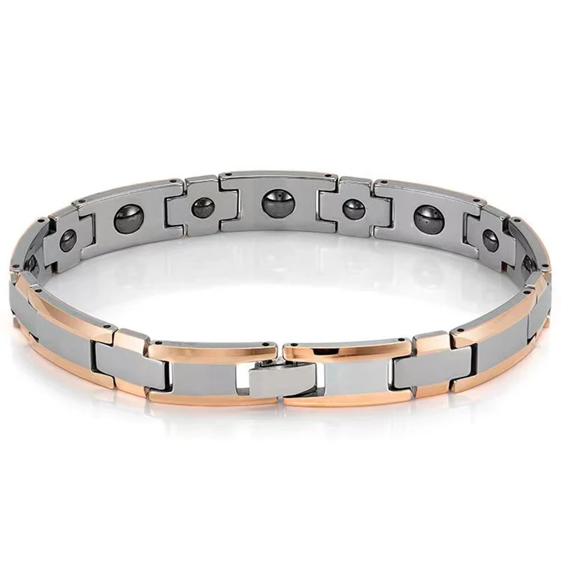 10mm Punk Rose Gold Color Magnetic Health Bracelet For Men Women Hiphop Tungsten Steel Bike Biker Cross Chain Bangle Jewelry
10mm Punk Rose Gold Color Magnetic Health Bracelet For Men Women Hiphop Tungsten Steel Bike Biker Cross Chain Bangle Jewelry