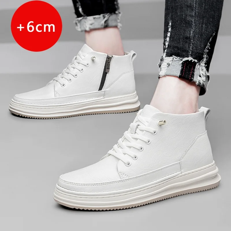 Black and white board shoes Trendy men's Comfortable height increasing style OUTDOOR high-quality youth Handsome shoes New
Black and white board shoes Trendy men's Comfortable height increasing style OUTDOOR high-quality youth Handsome shoes New